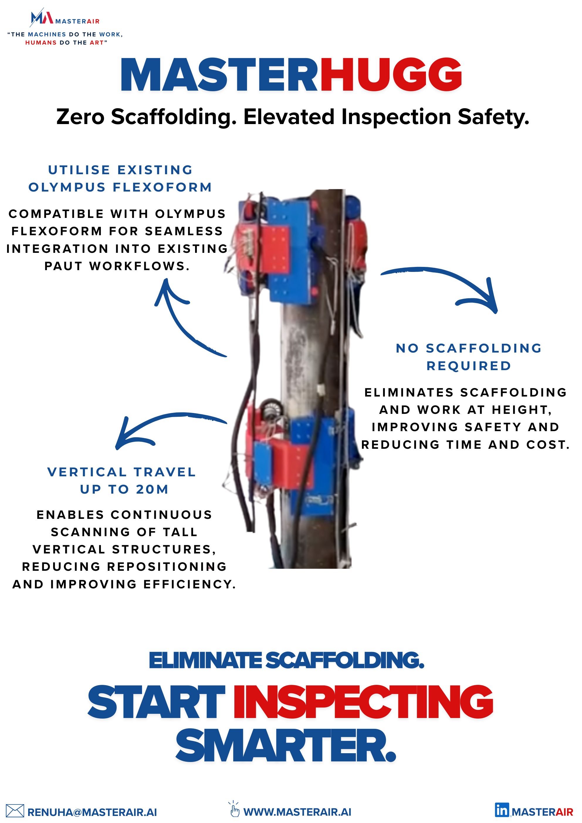 MasterHUGG - Vertical PAUT Inspection Crawler