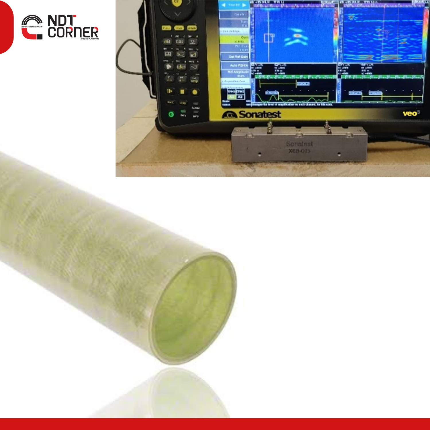 Low Frequency GFRP Imaging with Variable Aperture TFM